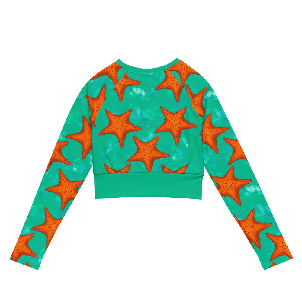 Starfish breeze sustainable cropped rashguard 