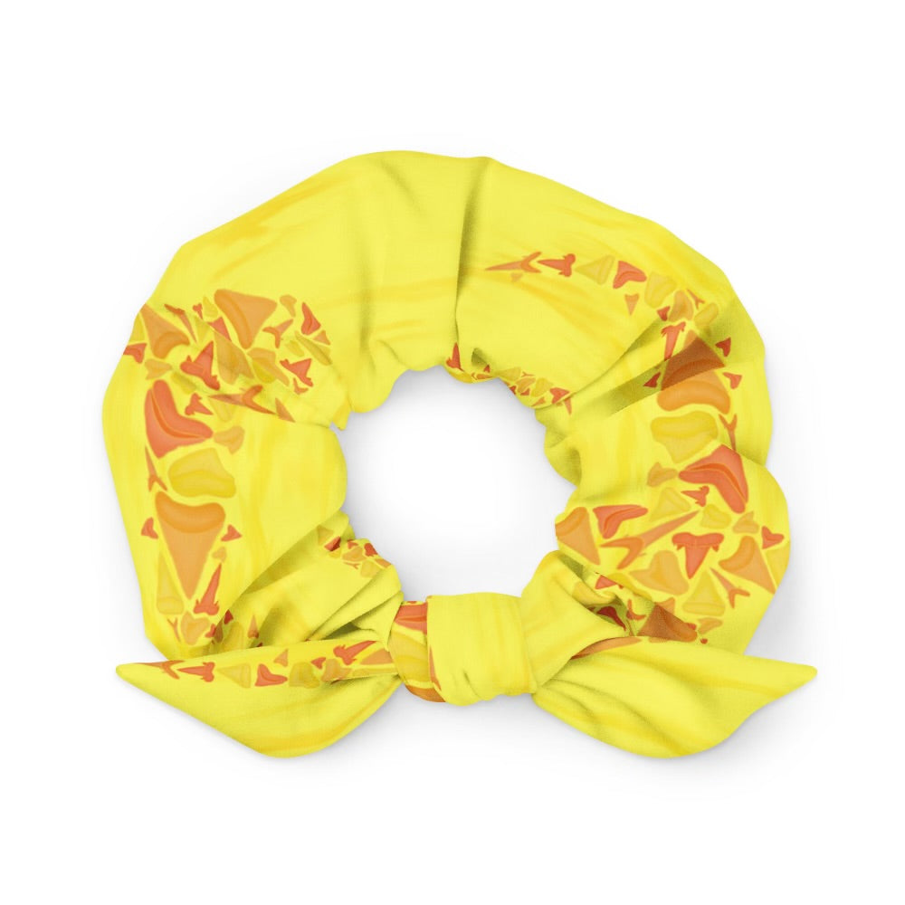 Sunny bite shark tooth sustainable scrunchie 