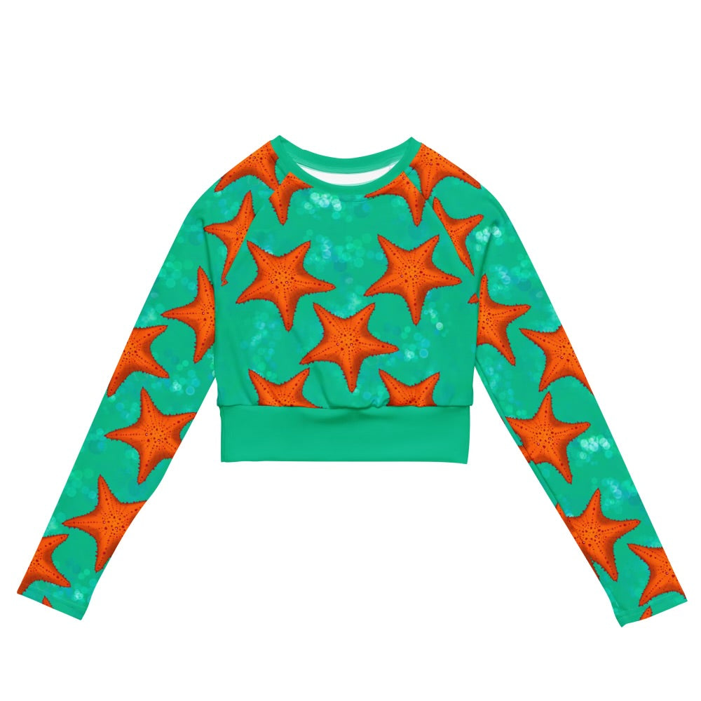 Starfish breeze sustainable cropped rashguard 