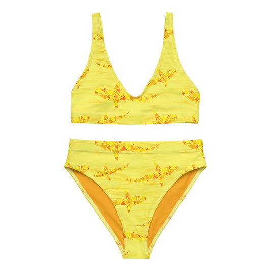 Sunny bite shark tooth sustainable high waisted bikini 